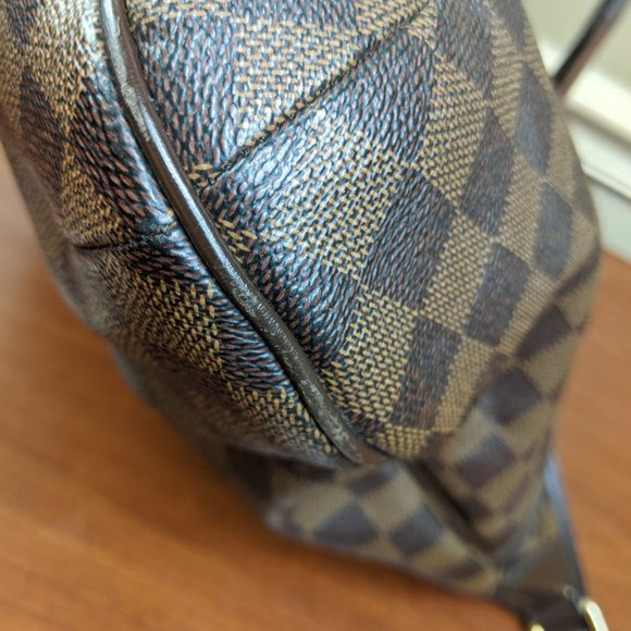 Auth LOUIS VUITTON Bloomsbury GM Damier Ebene Shoulder Crossbody Bag Brown - Picture 4 of 9